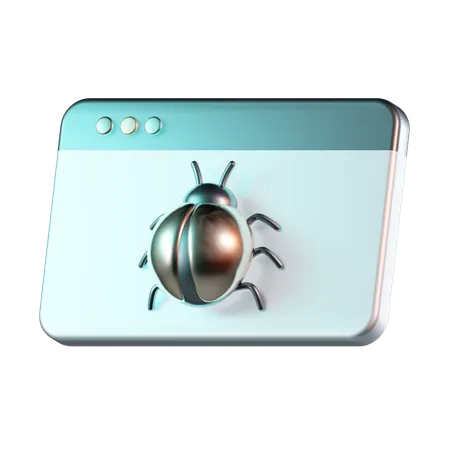 Bug du site Web  3D Icon