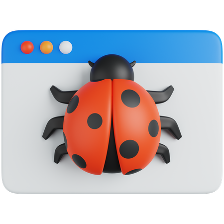 Bug  3D Icon