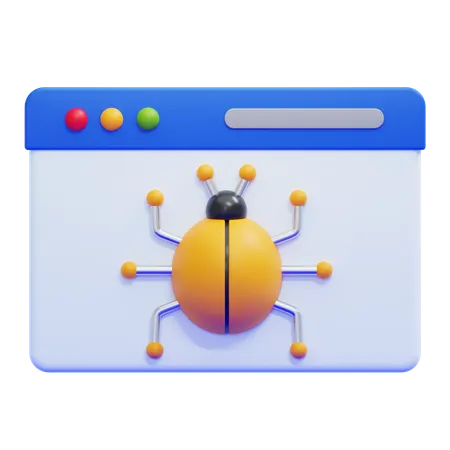 Bug  3D Icon