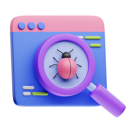 Bug  3D Icon