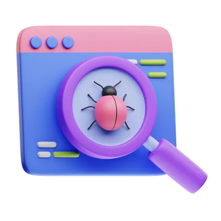 Bug  3D Icon