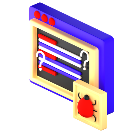 Bug  3D Icon