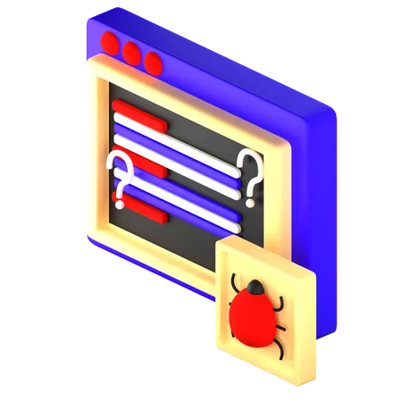 Bug  3D Icon