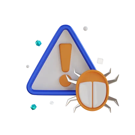 Bug  3D Icon