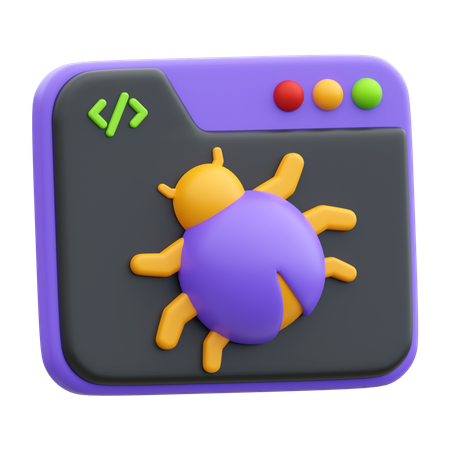 Bug  3D Icon