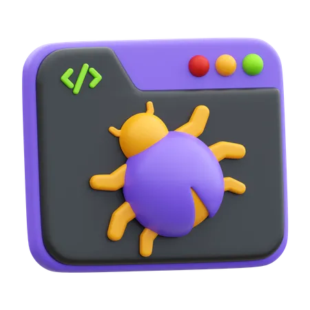 Bug  3D Icon