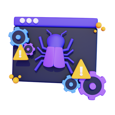 Bug  3D Icon