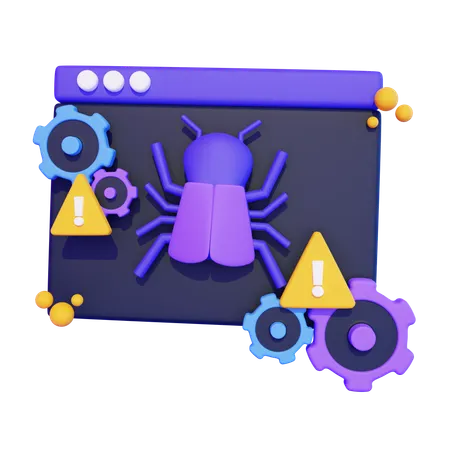 Bug  3D Icon