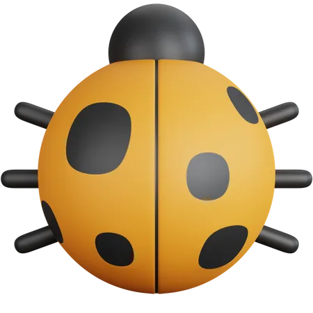3 D Rendering Computer Bug Isolated 3D Icon