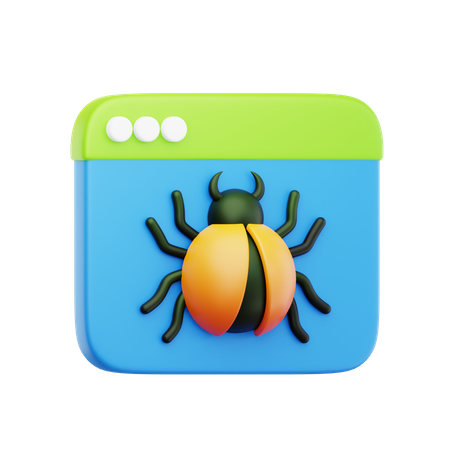 Bug du site Web  3D Icon