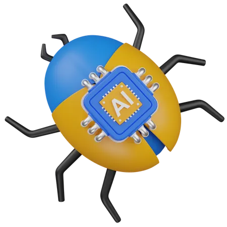 BUG AI  3D Icon
