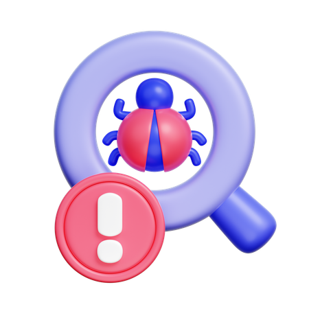 Bug Alert  3D Icon