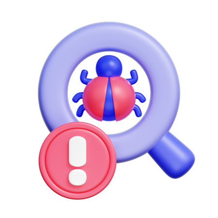 Bug Alert  3D Icon