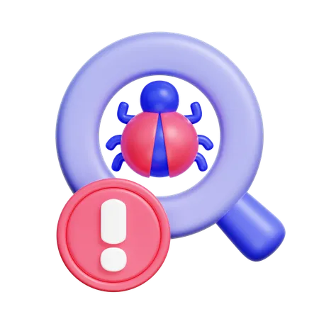 Bug Alert  3D Icon