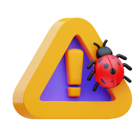 Bug alert  3D Icon