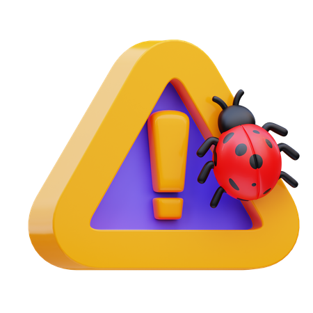Bug alert 3D Icon