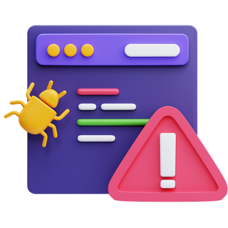 Bug and Error  3D Icon