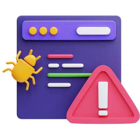 Bug and Error  3D Icon