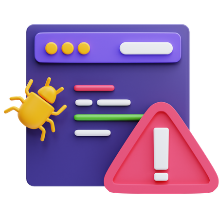 Bug and Error  3D Icon