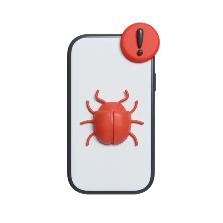 Bug móvel  3D Icon