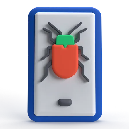 Bug móvel  3D Icon