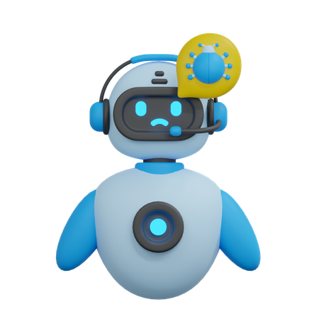 Bug chatbot  3D Icon