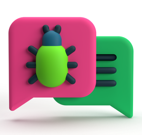 Bug Chating  3D Icon