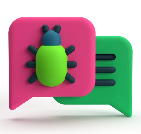 Bug Chating  3D Icon