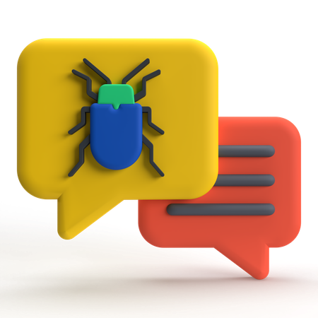 Bug Chatting  3D Icon