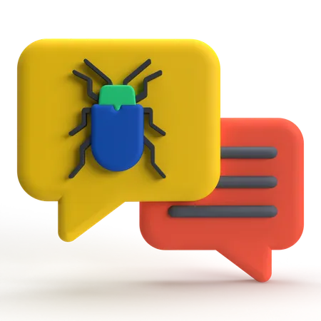 Bug Chatting  3D Icon