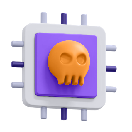 Bug Chip  3D Icon