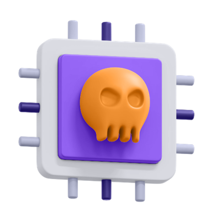 Bug Chip  3D Icon