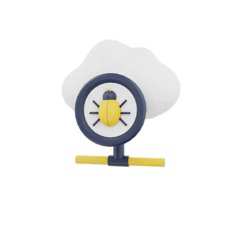 Bug de nuage  3D Icon