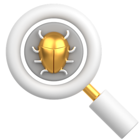 Bug com ampliação  3D Icon