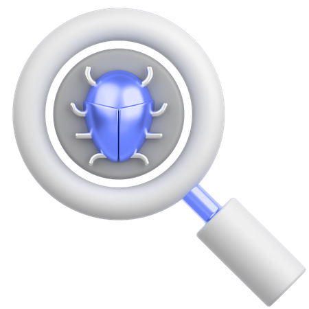 Bug com ampliação  3D Icon