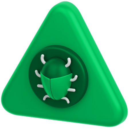 Bug d'alerte  3D Icon