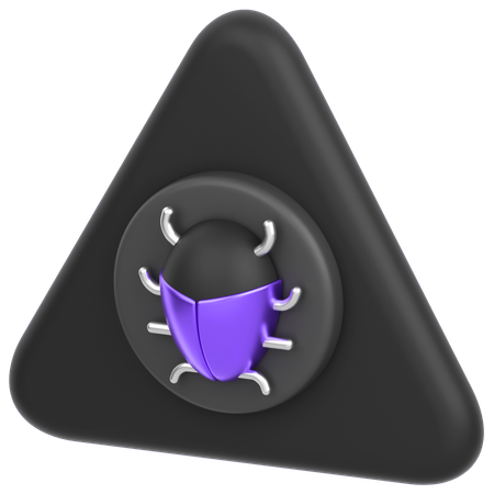 Bug d'alerte  3D Icon