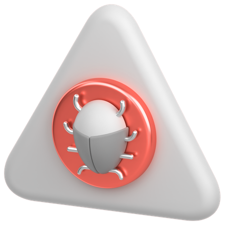 Bug d'alerte  3D Icon