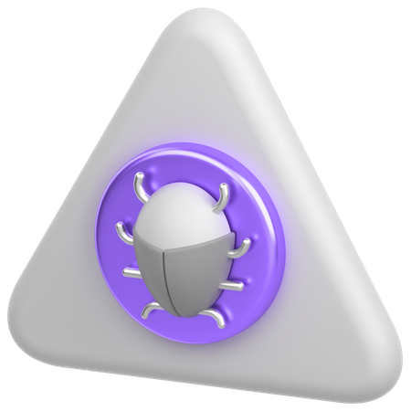 Bug d'alerte  3D Icon