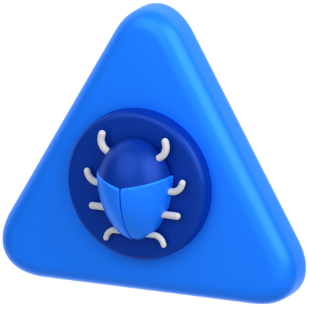 Bug d'alerte  3D Icon