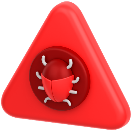 Bug d'alerte  3D Icon