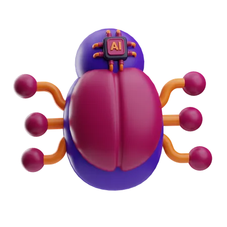 Erro de inteligência artificial  3D Icon