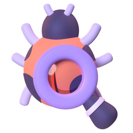 Bug Detection  3D Icon