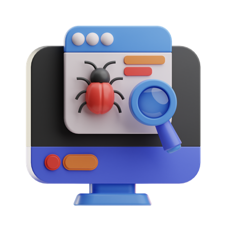 Bug Detection Tool  3D Icon