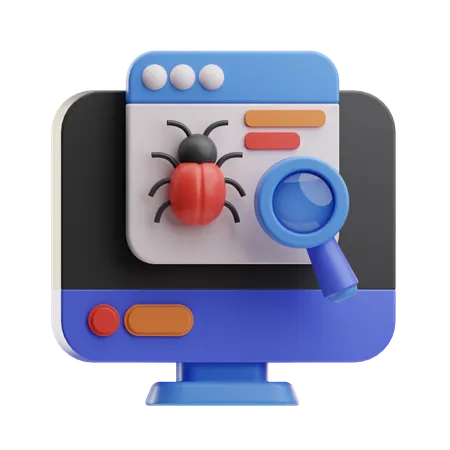 Bug Detection Tool  3D Icon