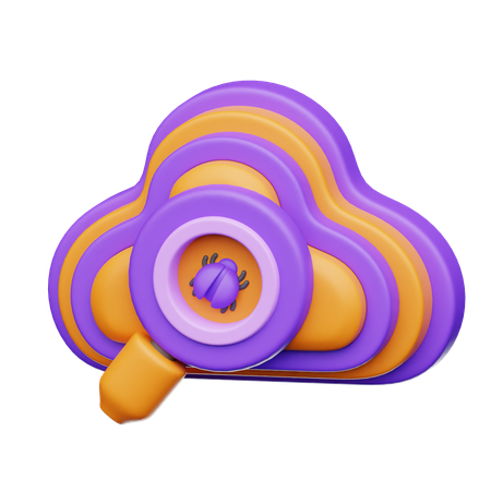 Bug d'hébergement cloud  3D Icon