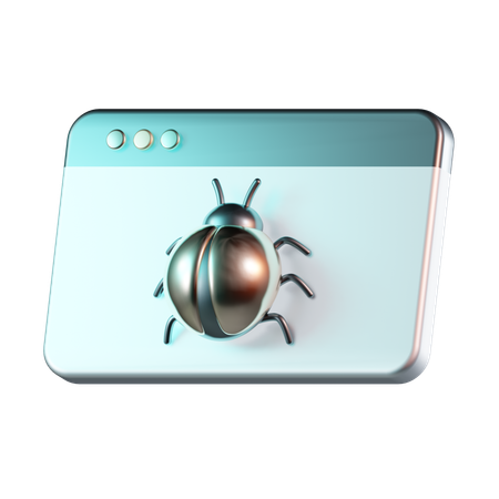 Bug du site Web  3D Icon