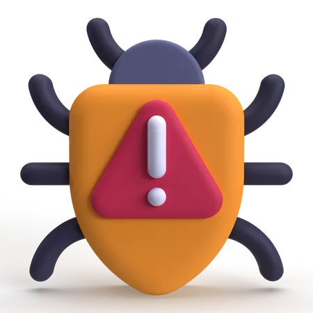 Bug Error  3D Icon