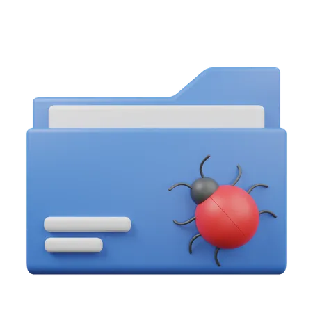 Bug File  3D Icon