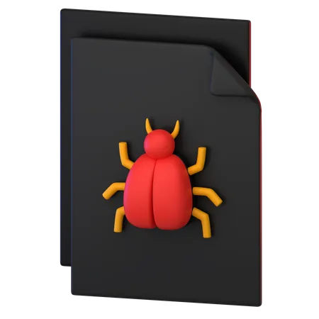 Bug File  3D Icon